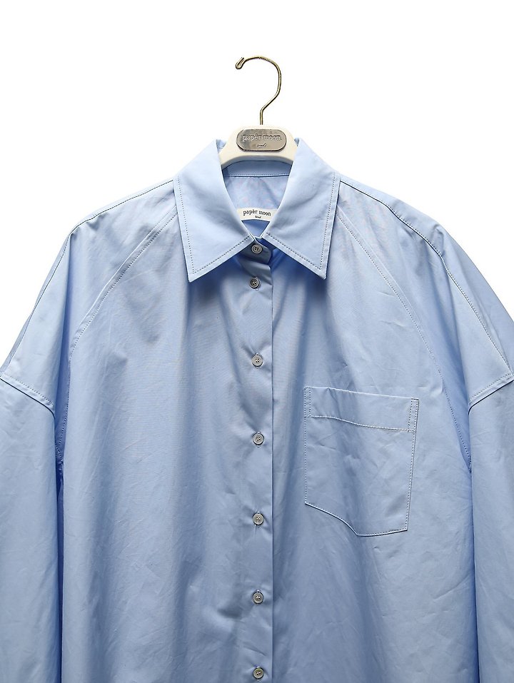Oversized Panel Pattern Poplin Shir by Paper Moon for Women - view 9