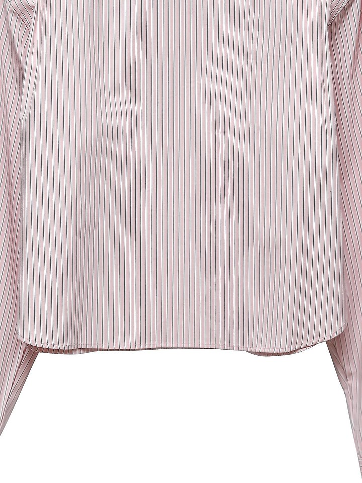 Striped Pocket Detail Cropped Shirt by Paper Moon for Women - view 10