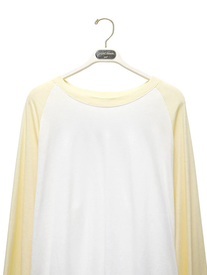 Contrast Raglan Long-Sleeve T-Shirt by Paper Moon for Women - view 7
