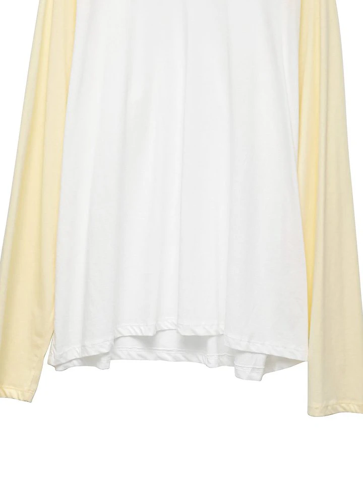 Contrast Raglan Long-Sleeve T-Shirt by Paper Moon for Women - view 9