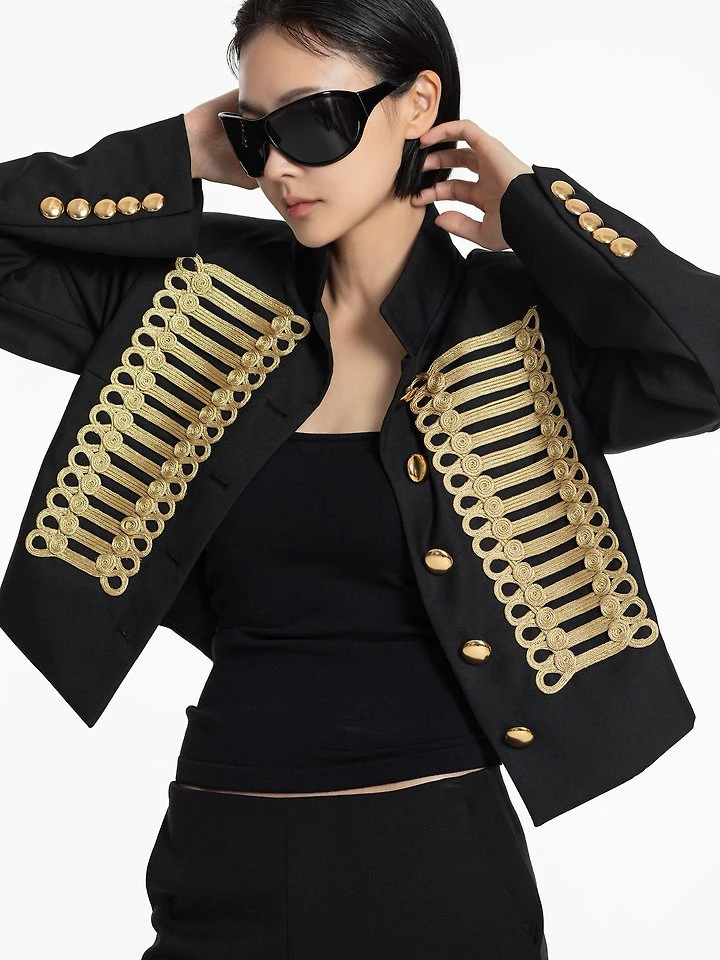 Napoleon Military Cropped Jacket by Paper Moon for Women - view 3