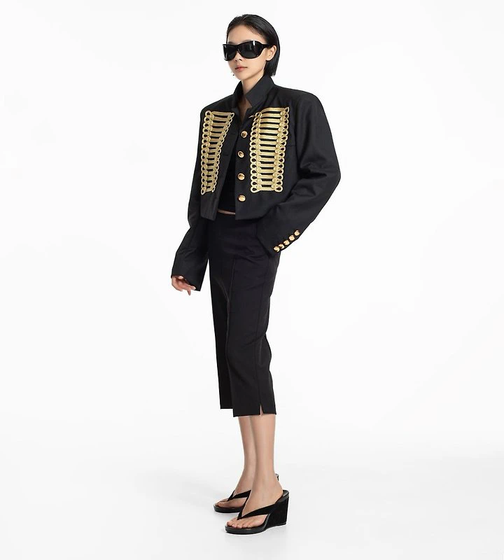 Napoleon Military Cropped Jacket by Paper Moon for Women - view 5