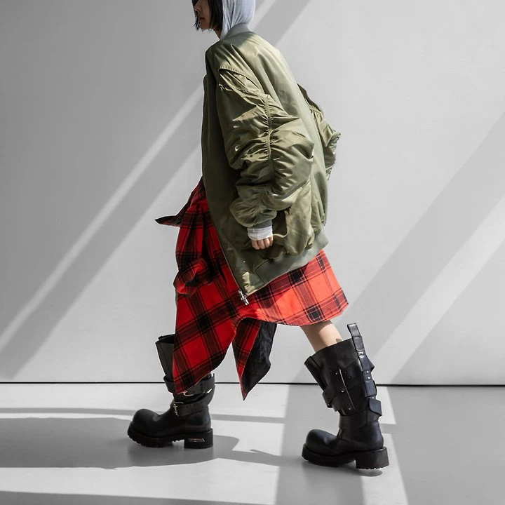 Super Oversized Two Way Zipper MA - 1 Bomber by Paper Moon for Women - view 3