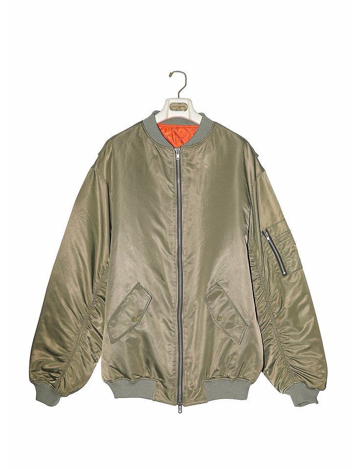 Super Oversized Two Way Zipper MA - 1 Bomber by Paper Moon for Women - view 4