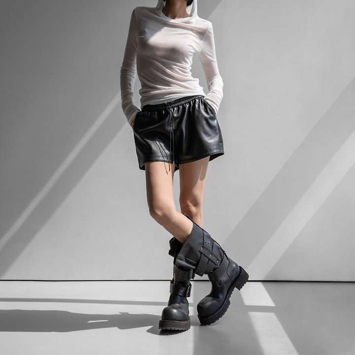 Faux Leather Shorts by Paper Moon for Women - view 2