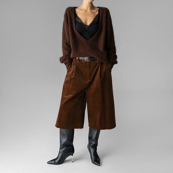 Classic Corduroy Bermuda Pants by Paper Moon for Women - view 1