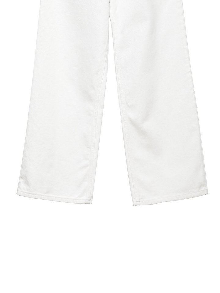 High Rise Wide Leg White Denim Pants by Paper Moon for Women - view 10
