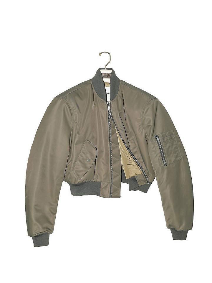 Square Shoulder Padded Cropped Bomber Jacke by Paper Moon for Women - view 9