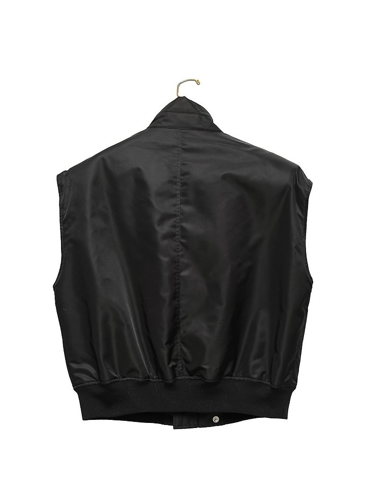 Oversized Padded Shoulder Bomber Vest by Paper Moon for Women - view 5