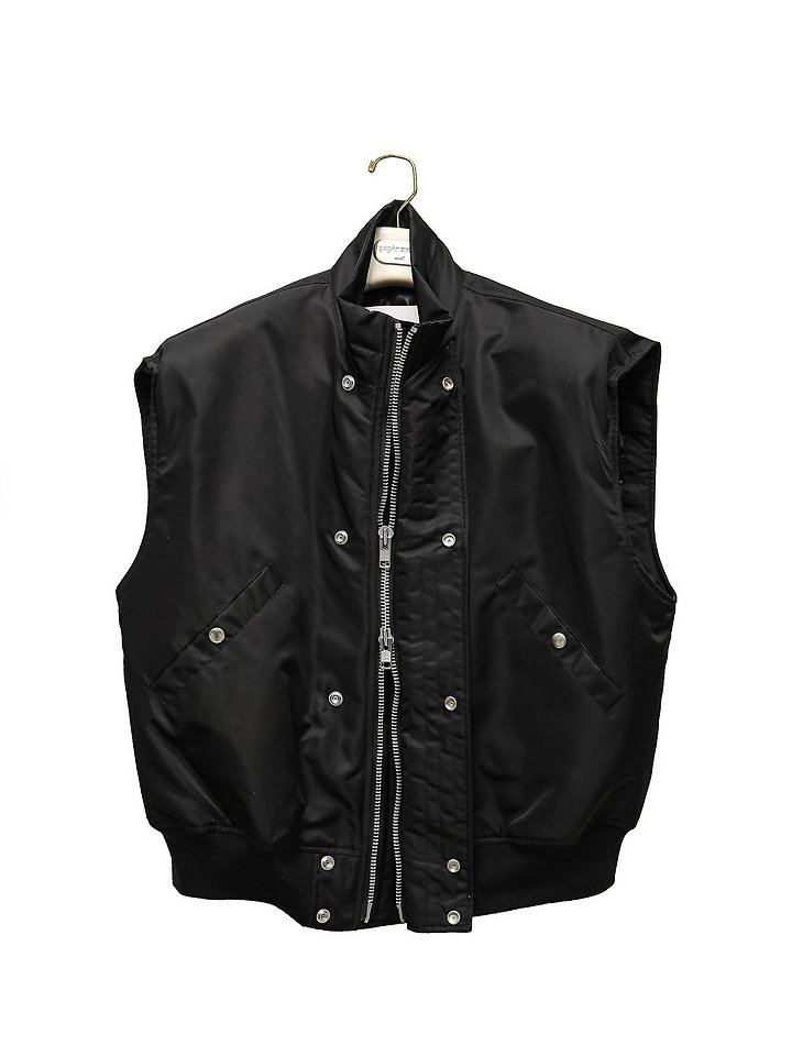 Oversized Padded Shoulder Bomber Vest by Paper Moon for Women - view 7
