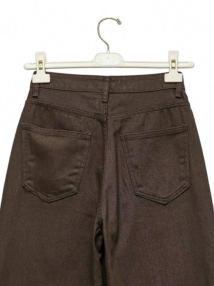 Color Point Wide Cotton Twill Trousers by Paper Moon for Women - view 10
