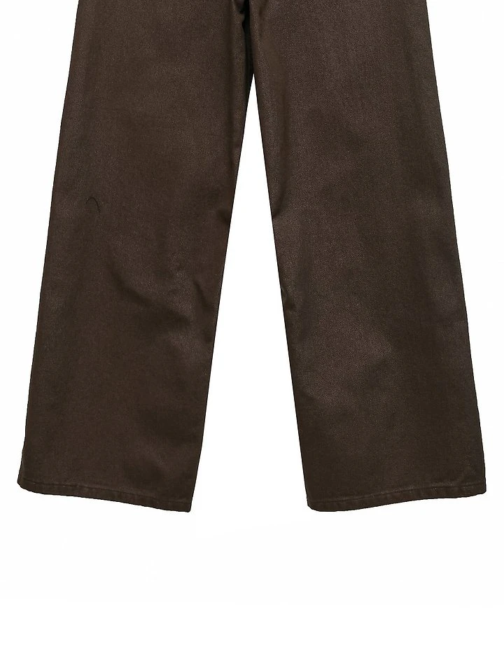 Color Point Wide Cotton Twill Trousers by Paper Moon for Women - view 11