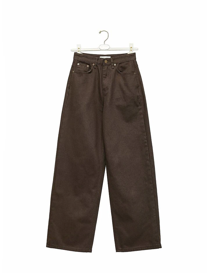Color Point Wide Cotton Twill Trousers by Paper Moon for Women - view 2