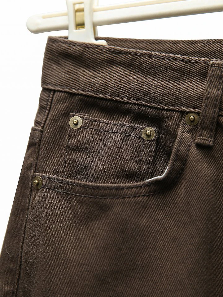 Color Point Wide Cotton Twill Trousers by Paper Moon for Women - view 6