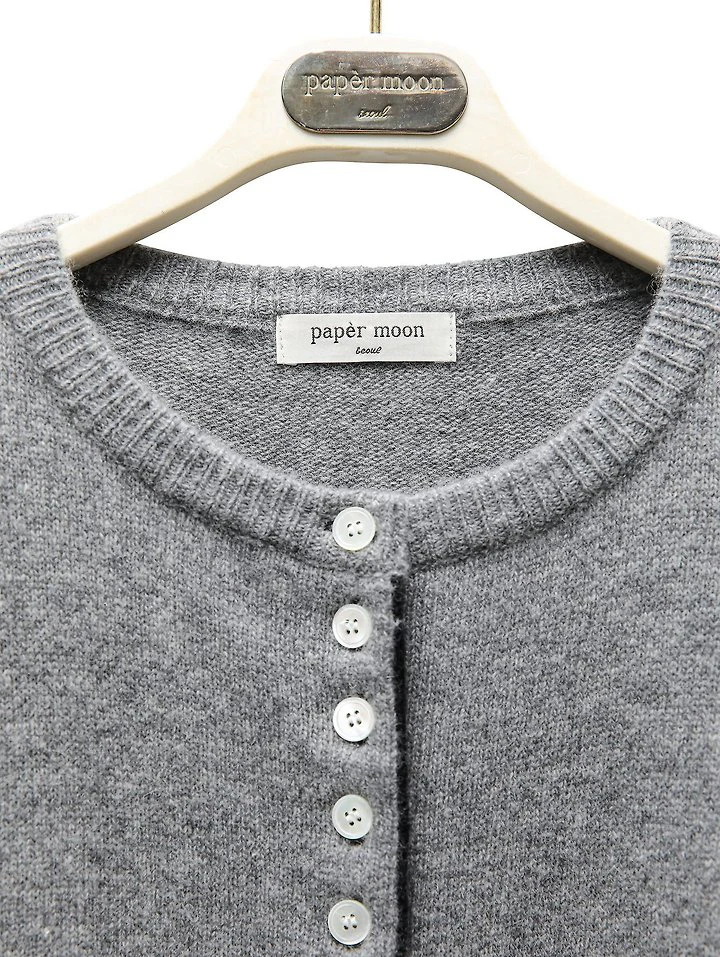 Color Bi - Stitched Button Detail Cashmere Wool by Paper Moon for Women - view 8