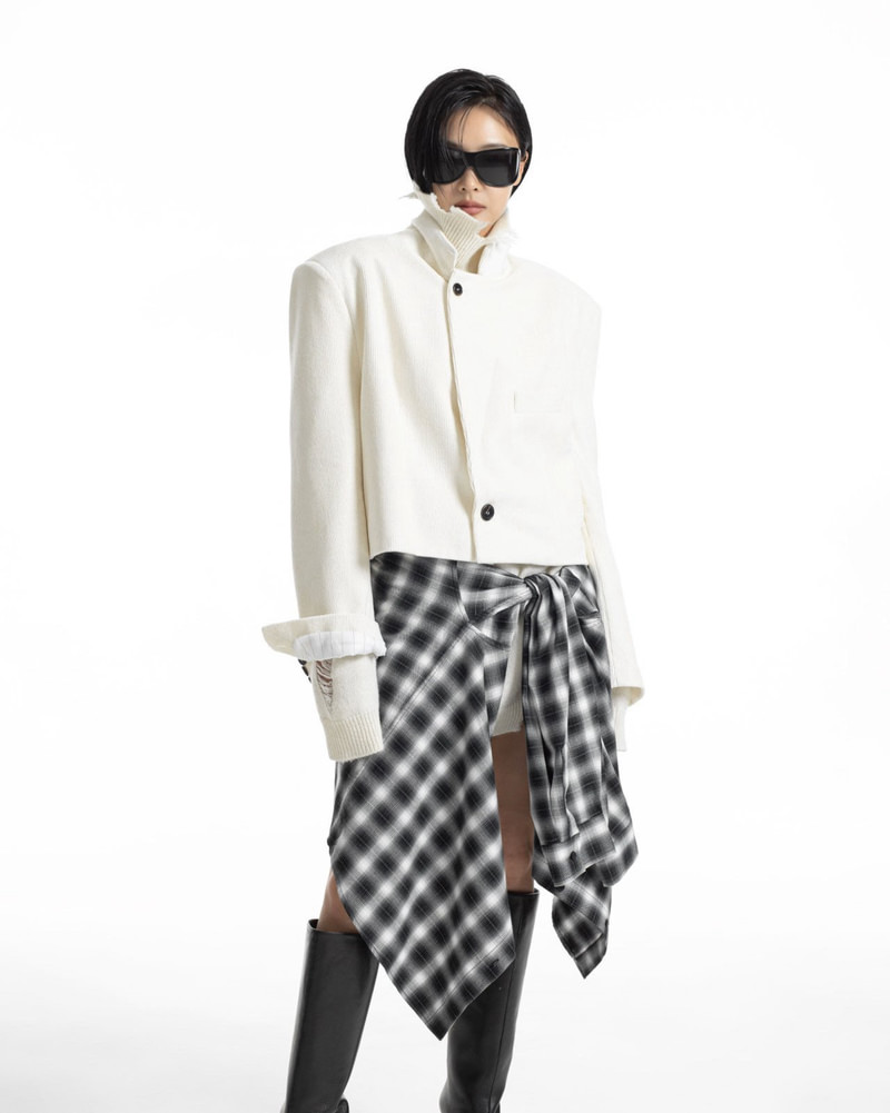 Classic Corduroy Cropped Blazer by Paper Moon for Women - view 3