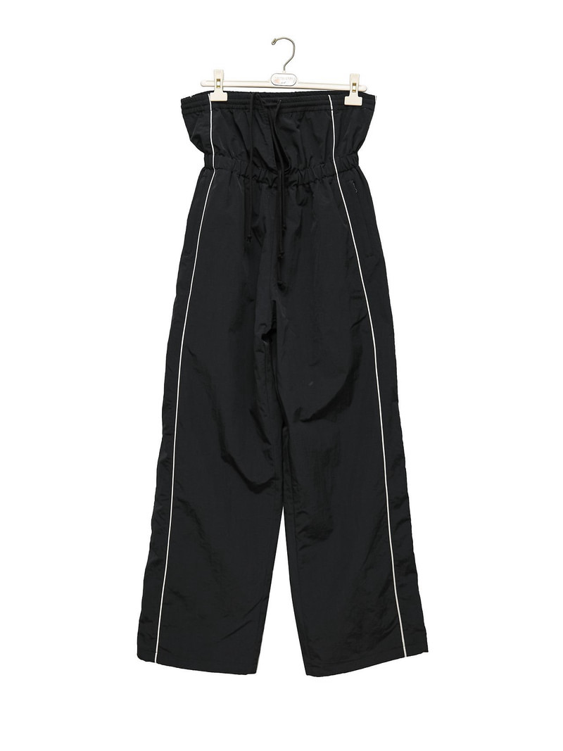 Folding Detail Nylon Trimming Track Trousers by Paper Moon for Women - view 7