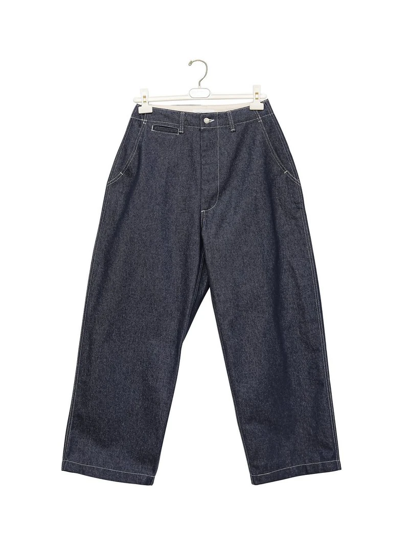 Stitched Detail Wide Baggy Denim Pants by Paper Moon for Women - view 3