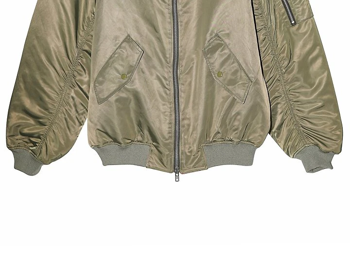 Super Oversized Two Way Zipper MA - 1 Bomber by Paper Moon for Women - view 9