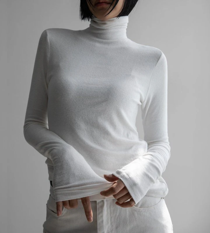 Soft Warm Texture Classic Turtleneck T by Paper Moon for Women - view 4