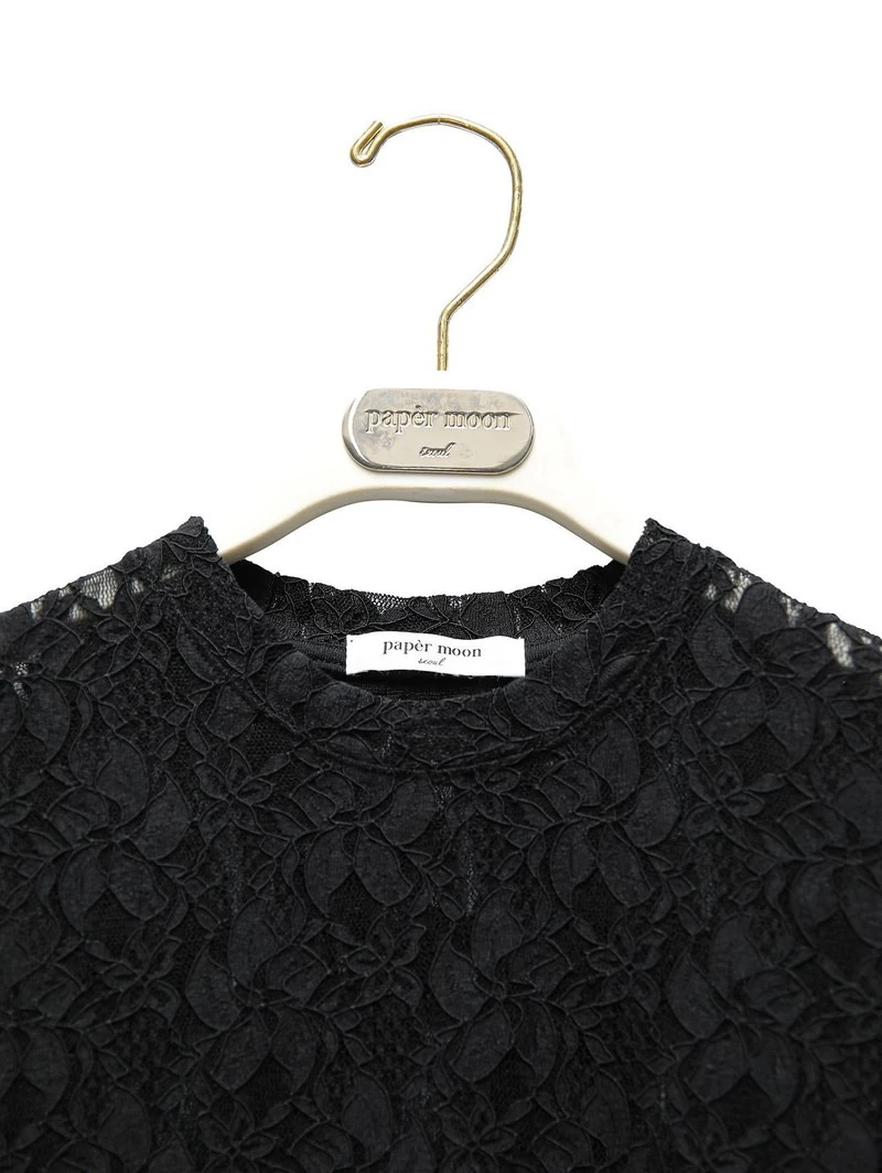 Sheer Lace Slim Tee by Paper Moon for Women - view 4