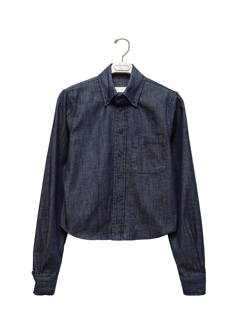 Classic Slim Fit Denim Shirt by Paper Moon for Women - view 3