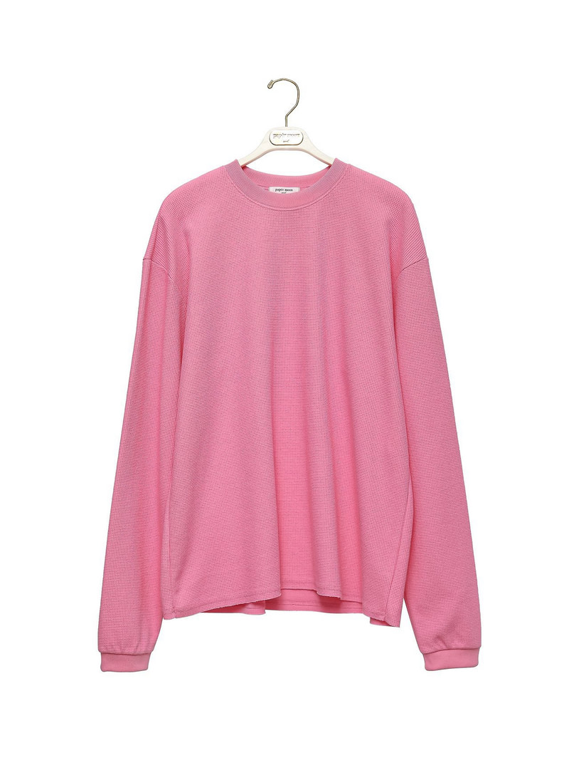 Waffle Fabric Oversized Long Sleeved Top by Paper Moon for Women - view 4