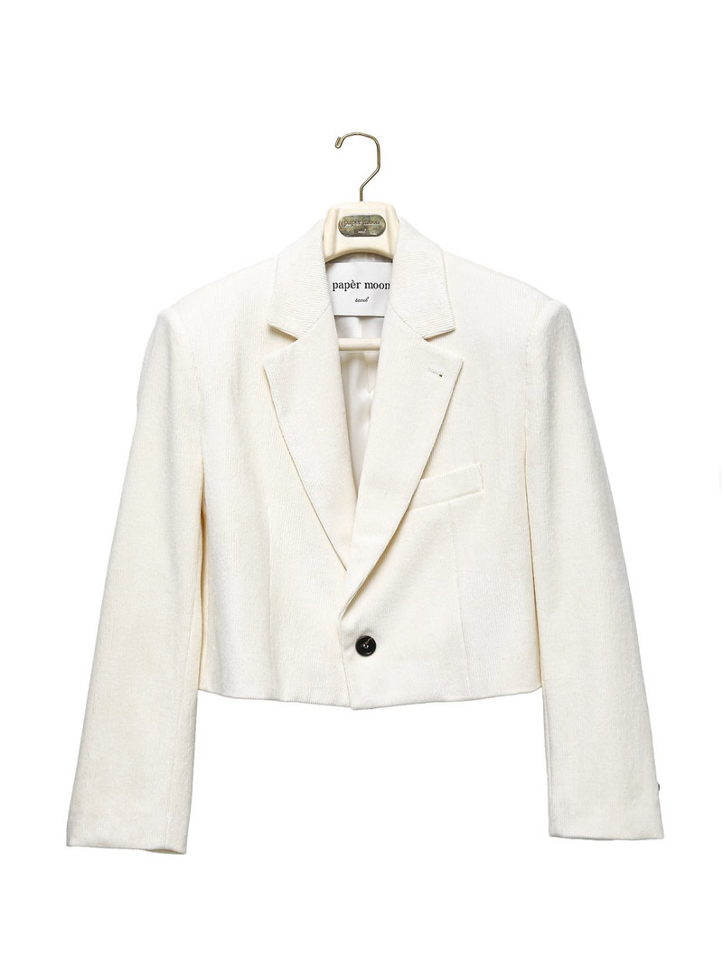 Classic Corduroy Cropped Blazer by Paper Moon for Women - view 5