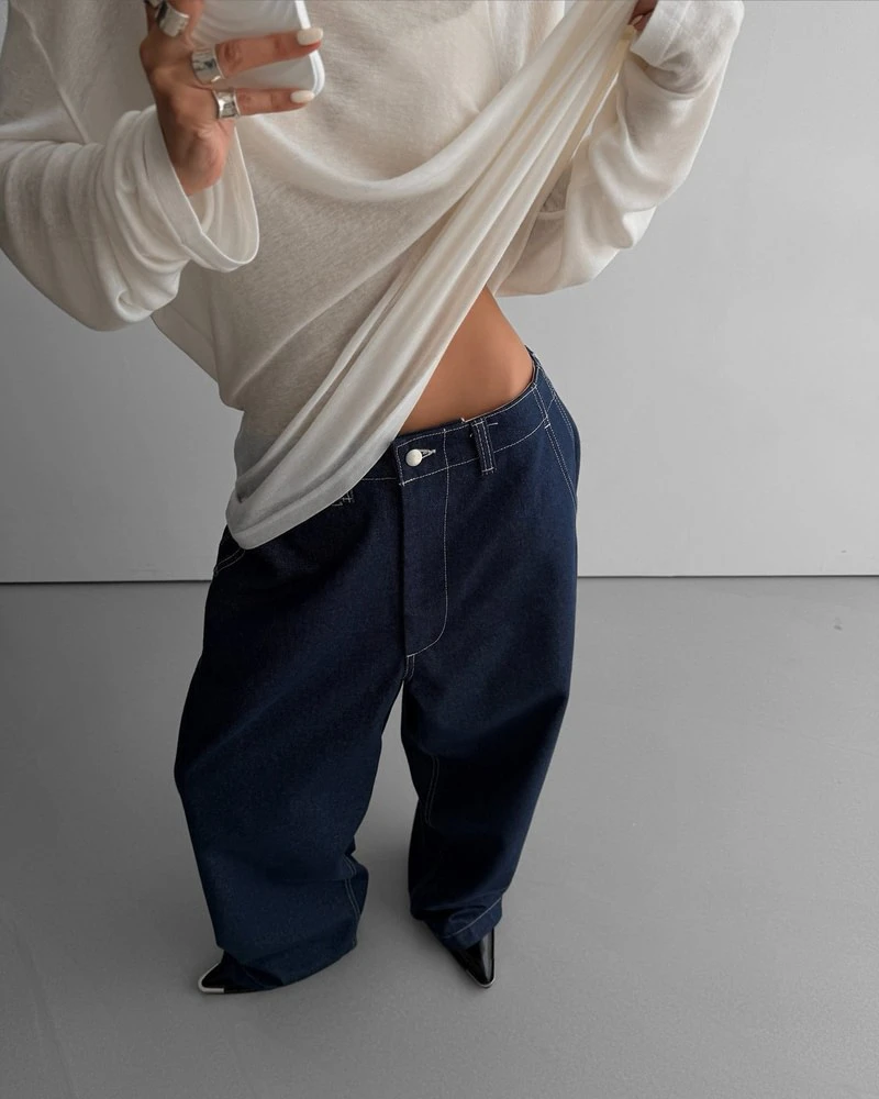 Soft Wool Tencel Long Sleeve Tee by Paper Moon for Women - view 3