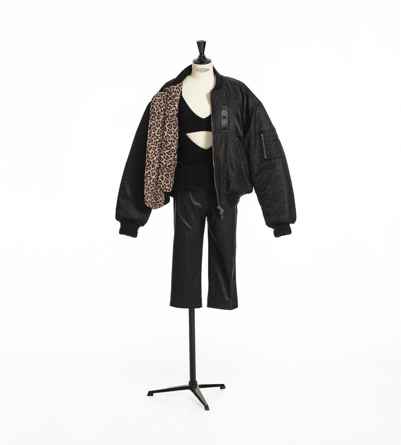 Reversible Nylon Bomber Jacket by Paper Moon for Women - view 2