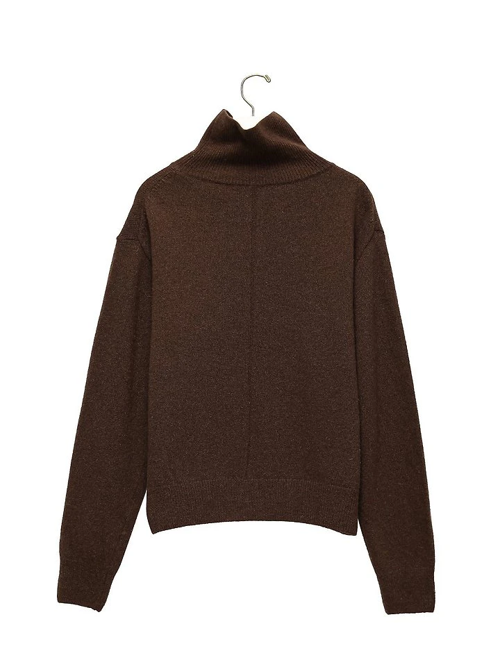 Classic Cashmere Blended Wool High Neck Knit T by Paper Moon for Women - view 4