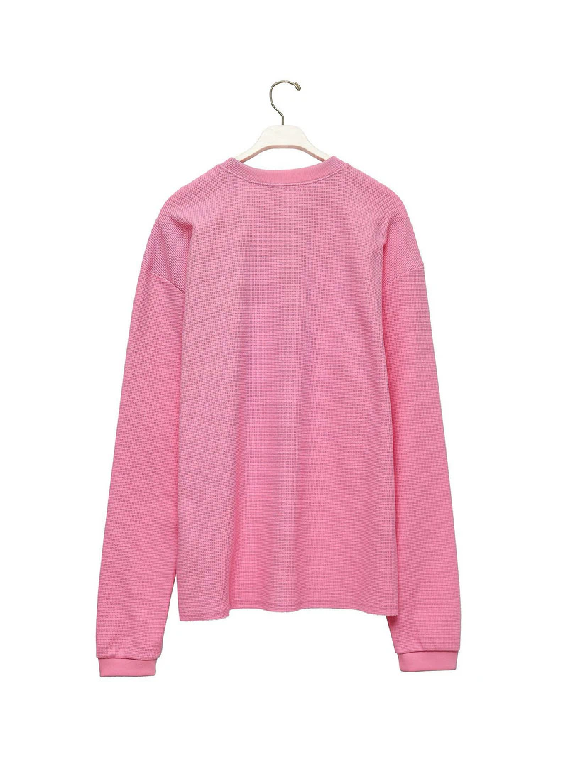 Waffle Fabric Oversized Long Sleeved Top by Paper Moon for Women - view 5
