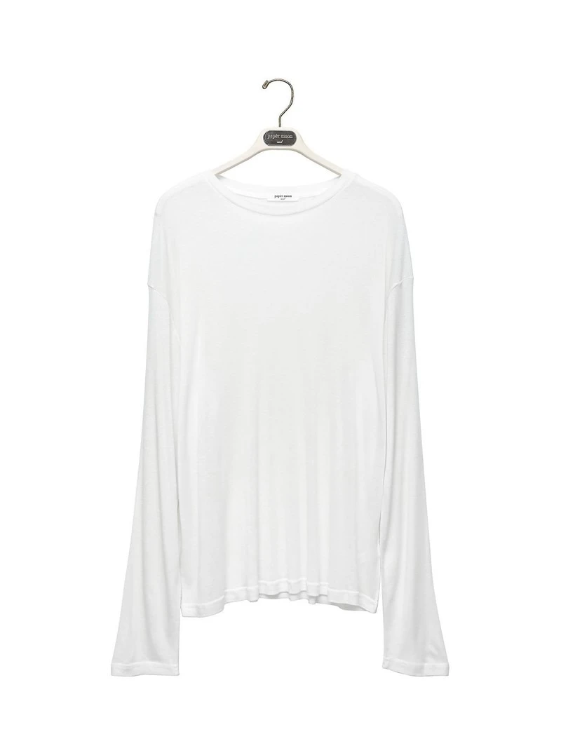 Soft Wool Tencel Long Sleeve Tee by Paper Moon for Women - view 2