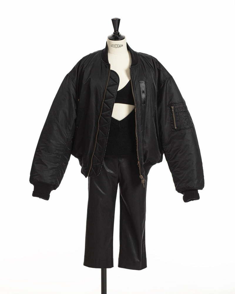 Reversible Nylon Bomber Jacket by Paper Moon for Women - view 3