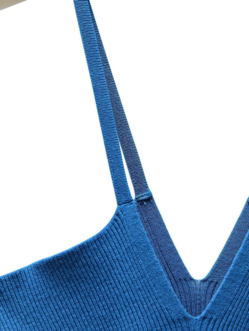 V-line Strap Ribbed Knit Sleeveless Top by Paper Moon for Women - view 3