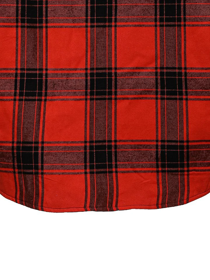 Oversized Flannel Checked Quilted Button Down by Paper Moon for Women - view 11