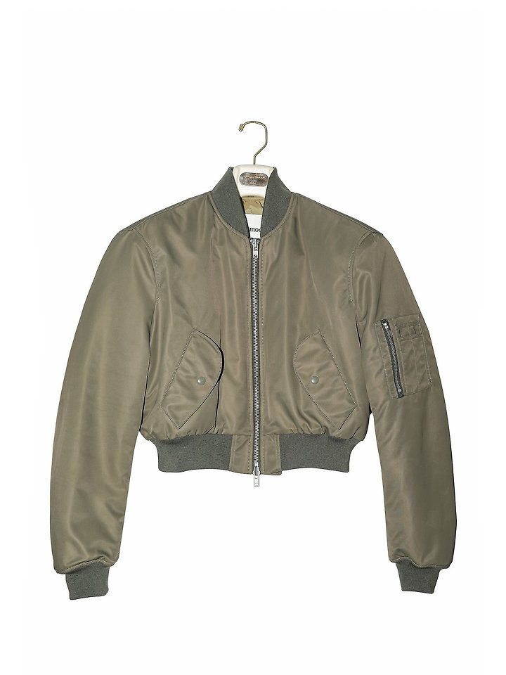 Square Shoulder Padded Cropped Bomber Jacke by Paper Moon for Women - view 5