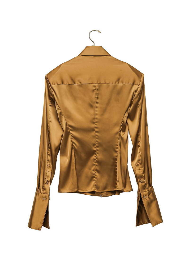 Classic Slim-fit Satin Shirt  by Paper Moon for Women - view 3