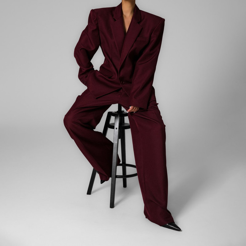 Square Shoulder Twill Blazer by Paper Moon for Women - view 1