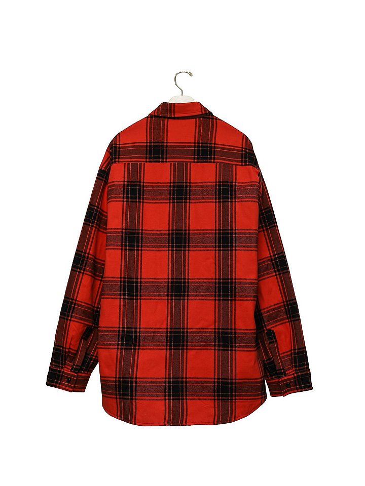 Oversized Flannel Checked Quilted Button Down by Paper Moon for Women - view 5