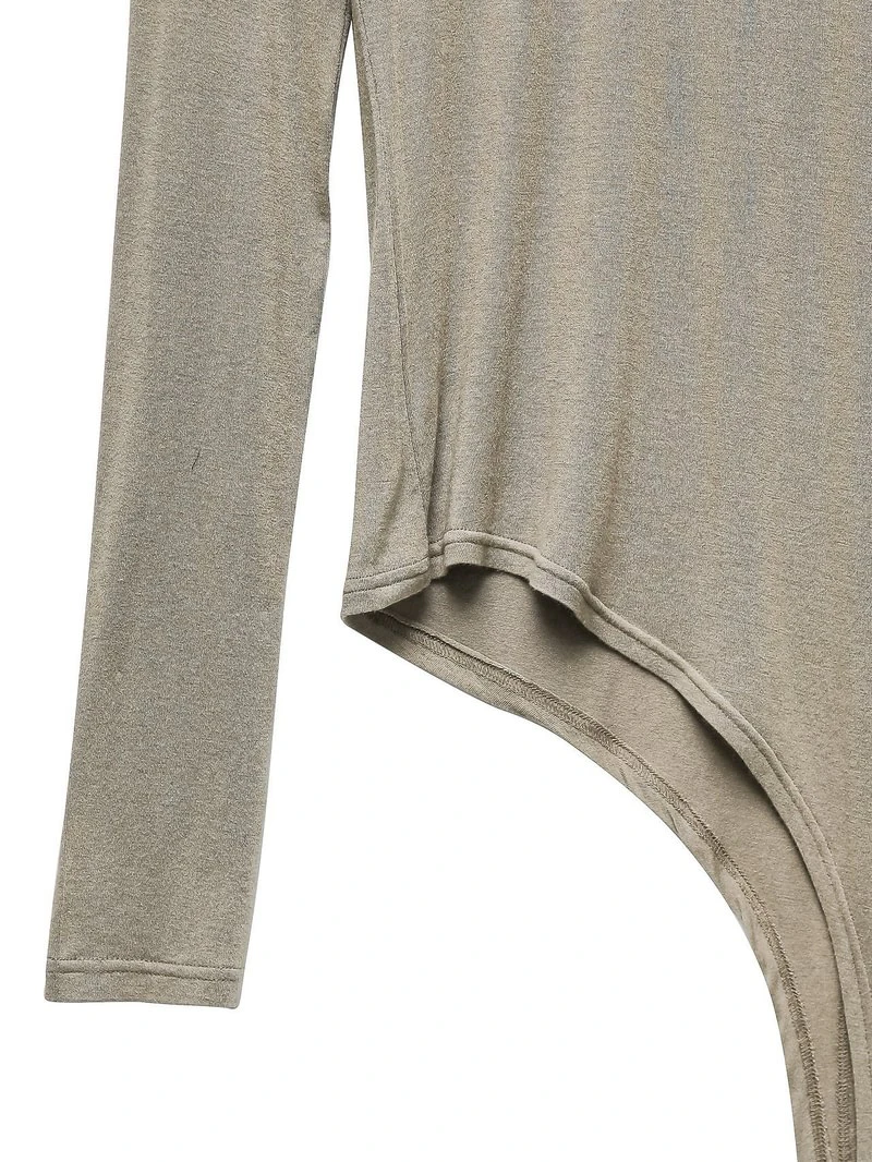 Unbalanced Hem Line Detail Slim Long Sleeved Tee by Paper Moon for Women - view 7