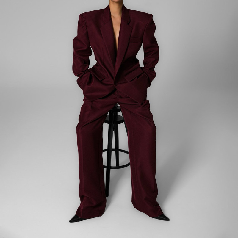 Square Shoulder Twill Blazer by Paper Moon for Women - view 2