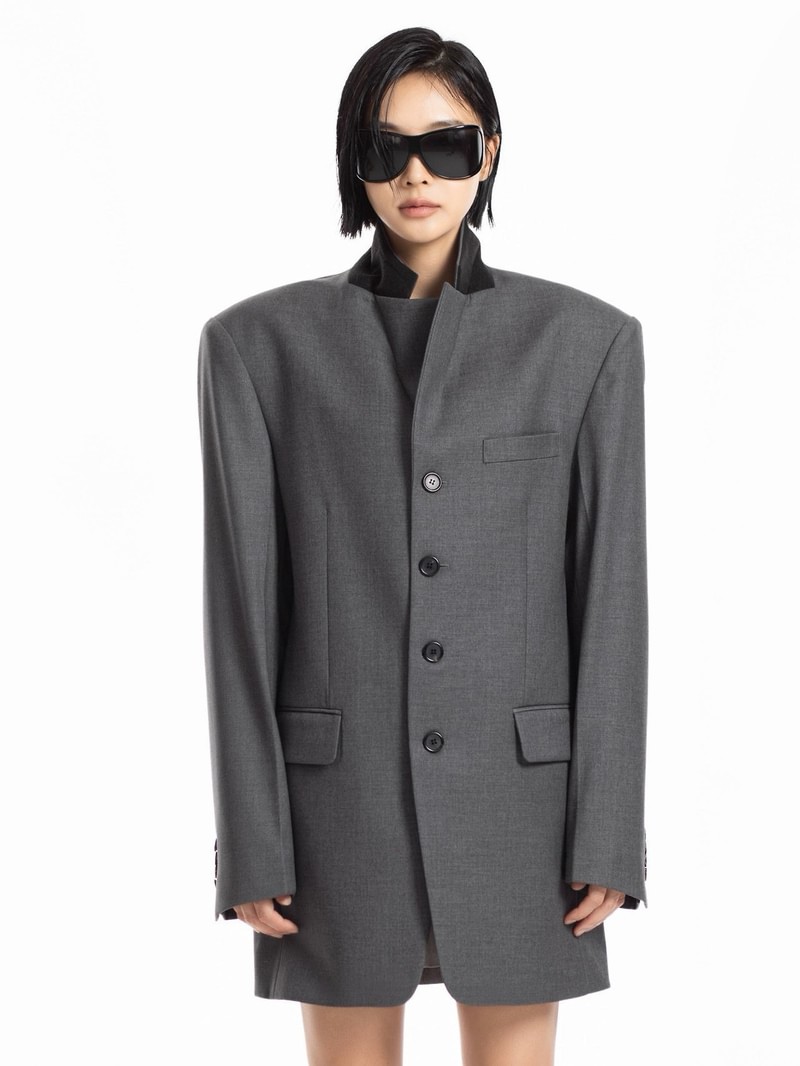 Classic 4-Button Tailored Blazer by Paper Moon for Women - view 3