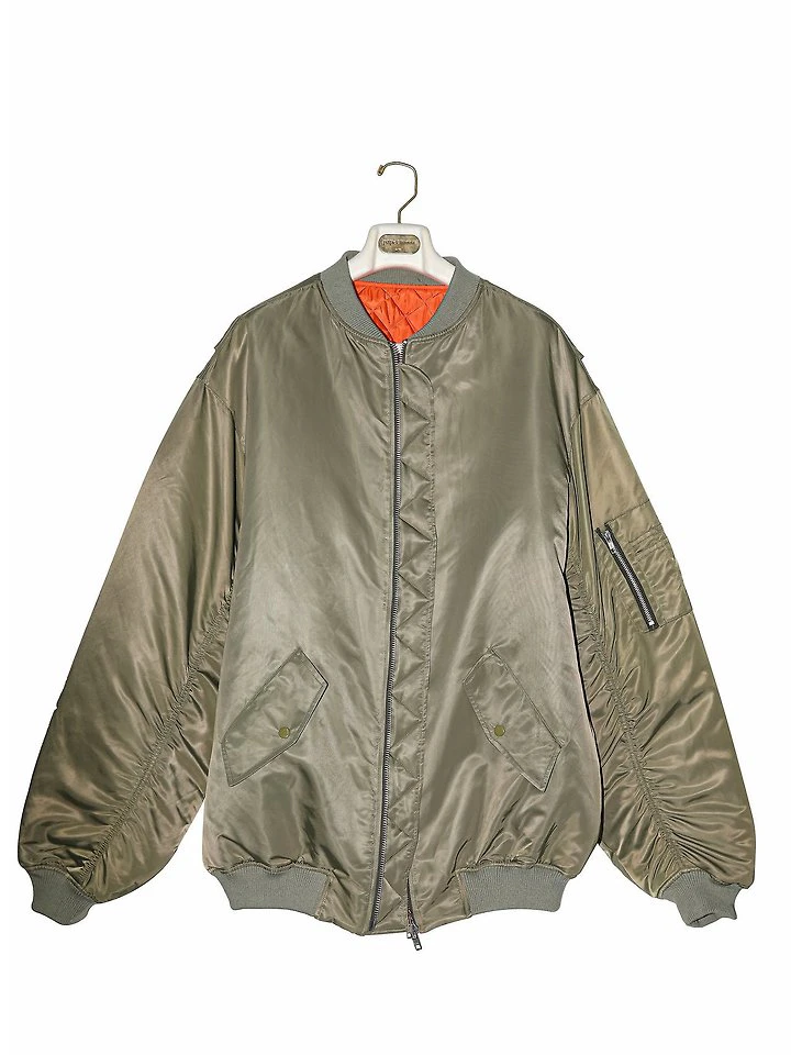Super Oversized Two Way Zipper MA - 1 Bomber by Paper Moon for Women - view 7