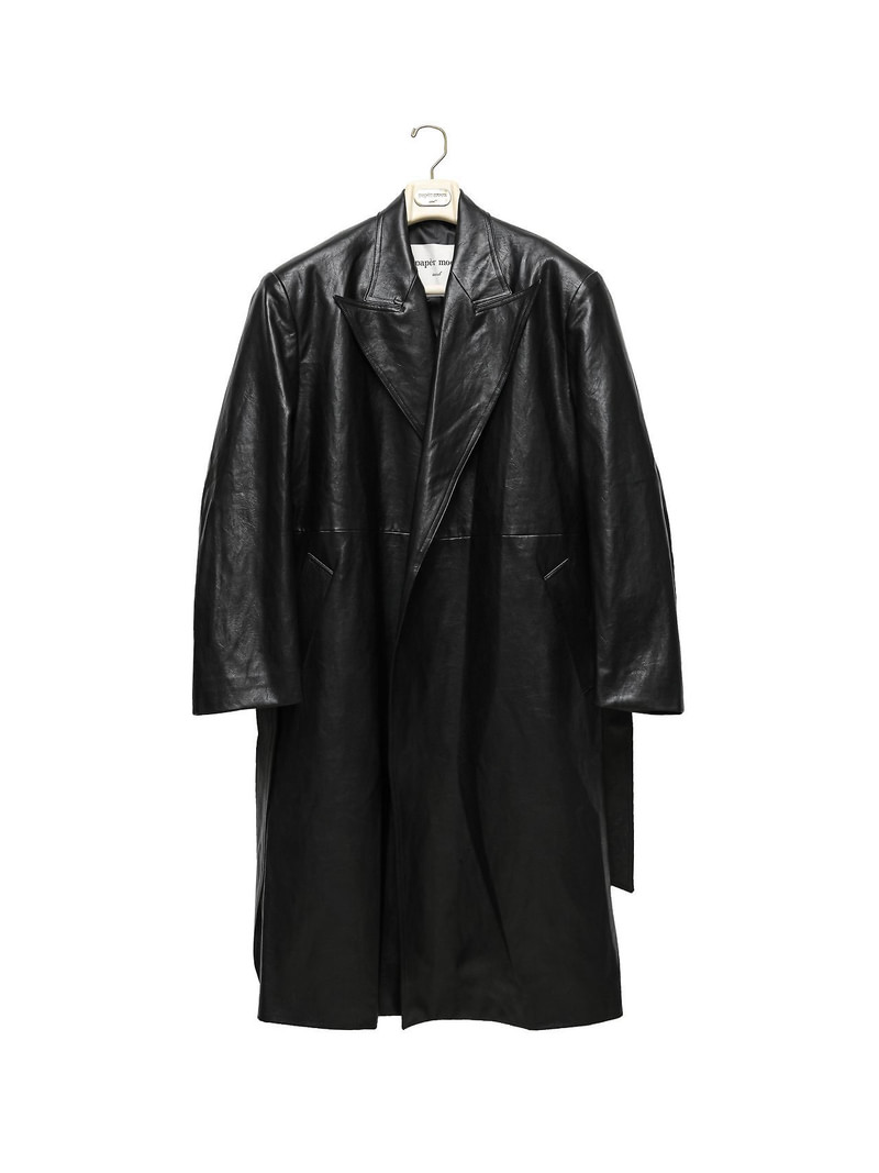 Classic Leather Robe Coat by Paper Moon for Women - view 6