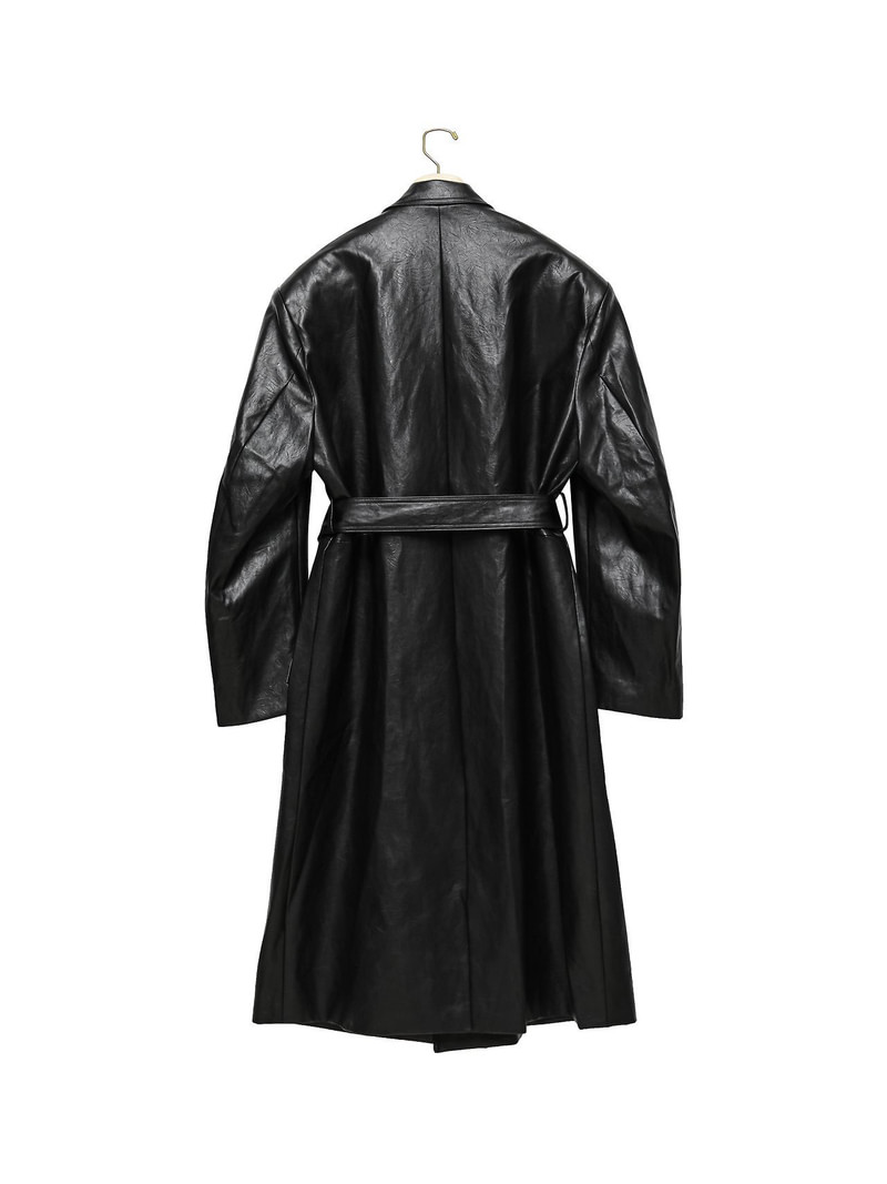 Classic Leather Robe Coat by Paper Moon for Women - view 8