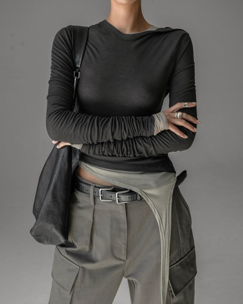 Maxi Sleeve Sheer Hooded Top by Paper Moon for Women - view 3