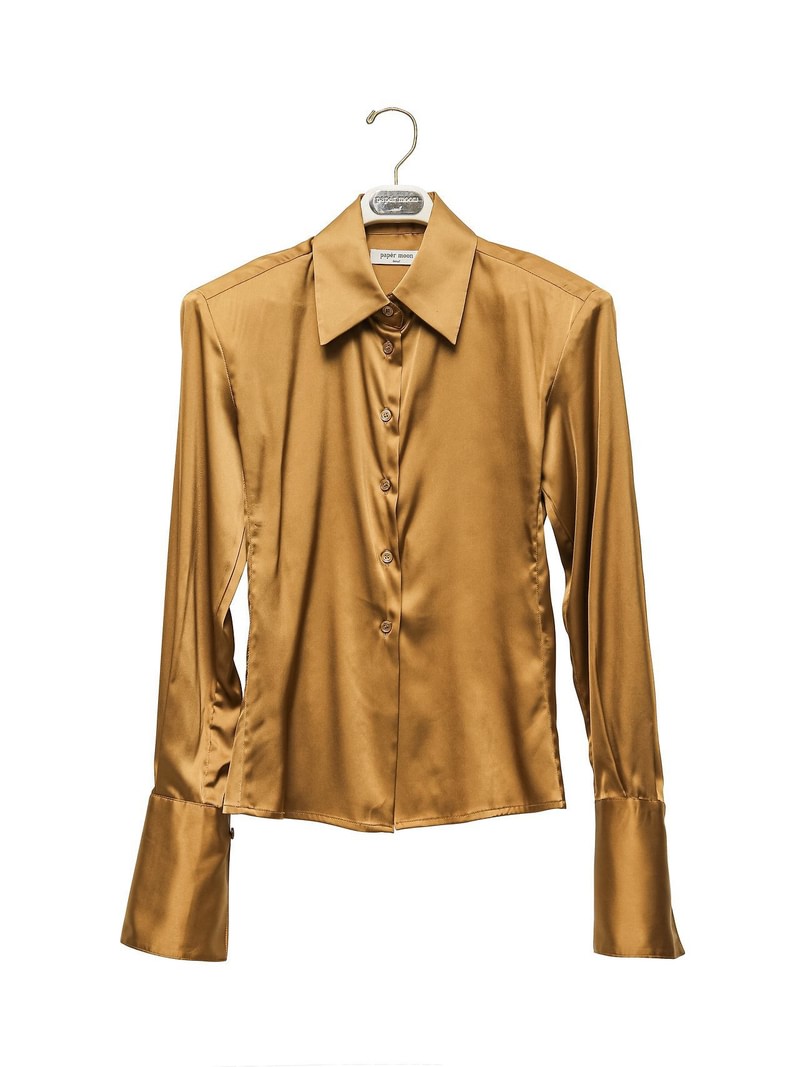 Classic Slim-fit Satin Shirt  by Paper Moon for Women - view 2
