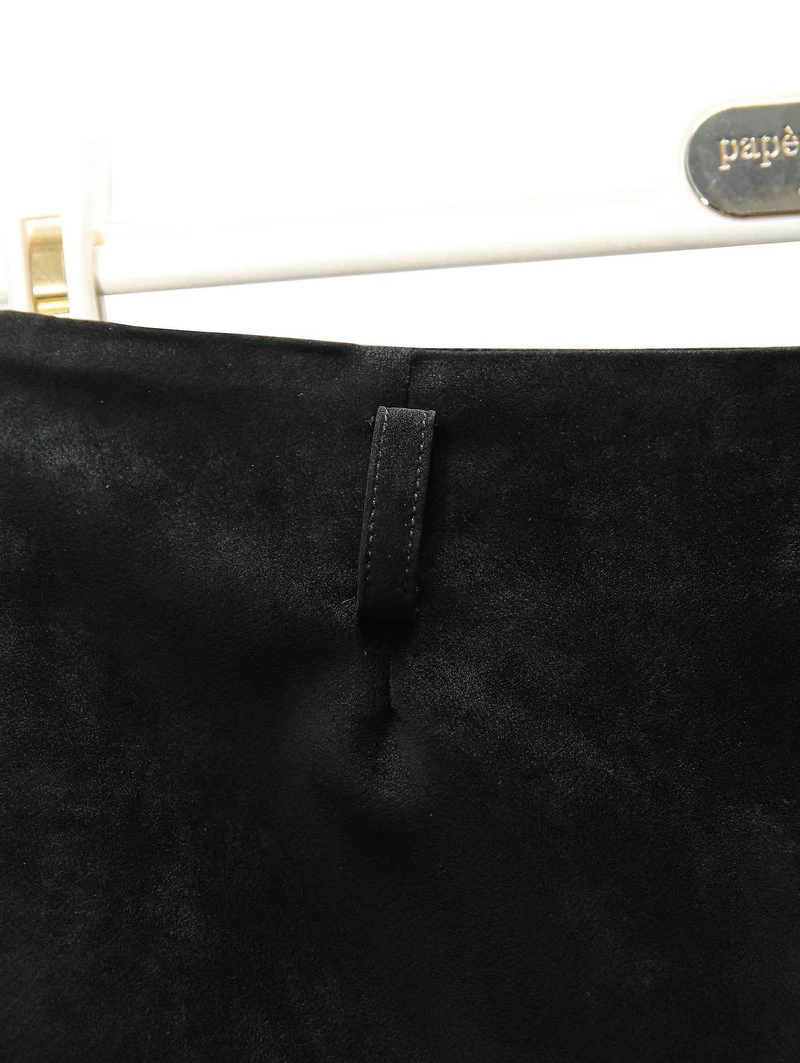 Velvet Leather Minimal Shorts by Paper Moon for Women - view 7