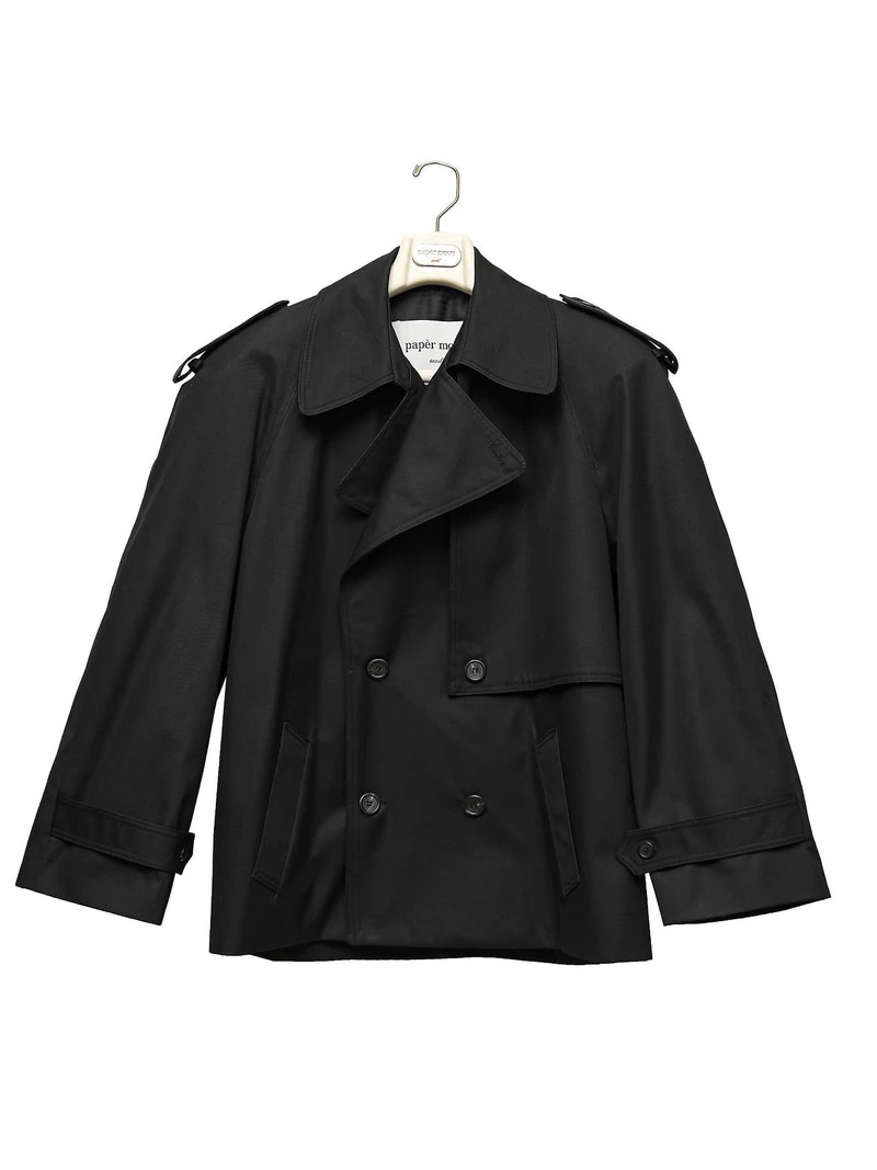 Classic Oversized Half Trench Coat by Paper Moon for Women - view 5
